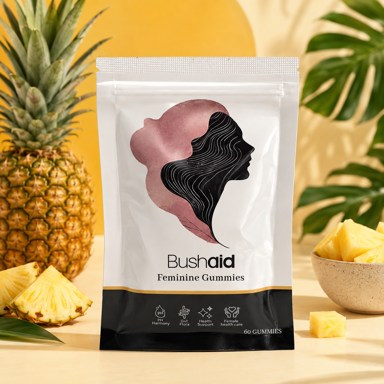 Bushaid™ Feminine Gummies – Tyggibætiefni fyrir konur
