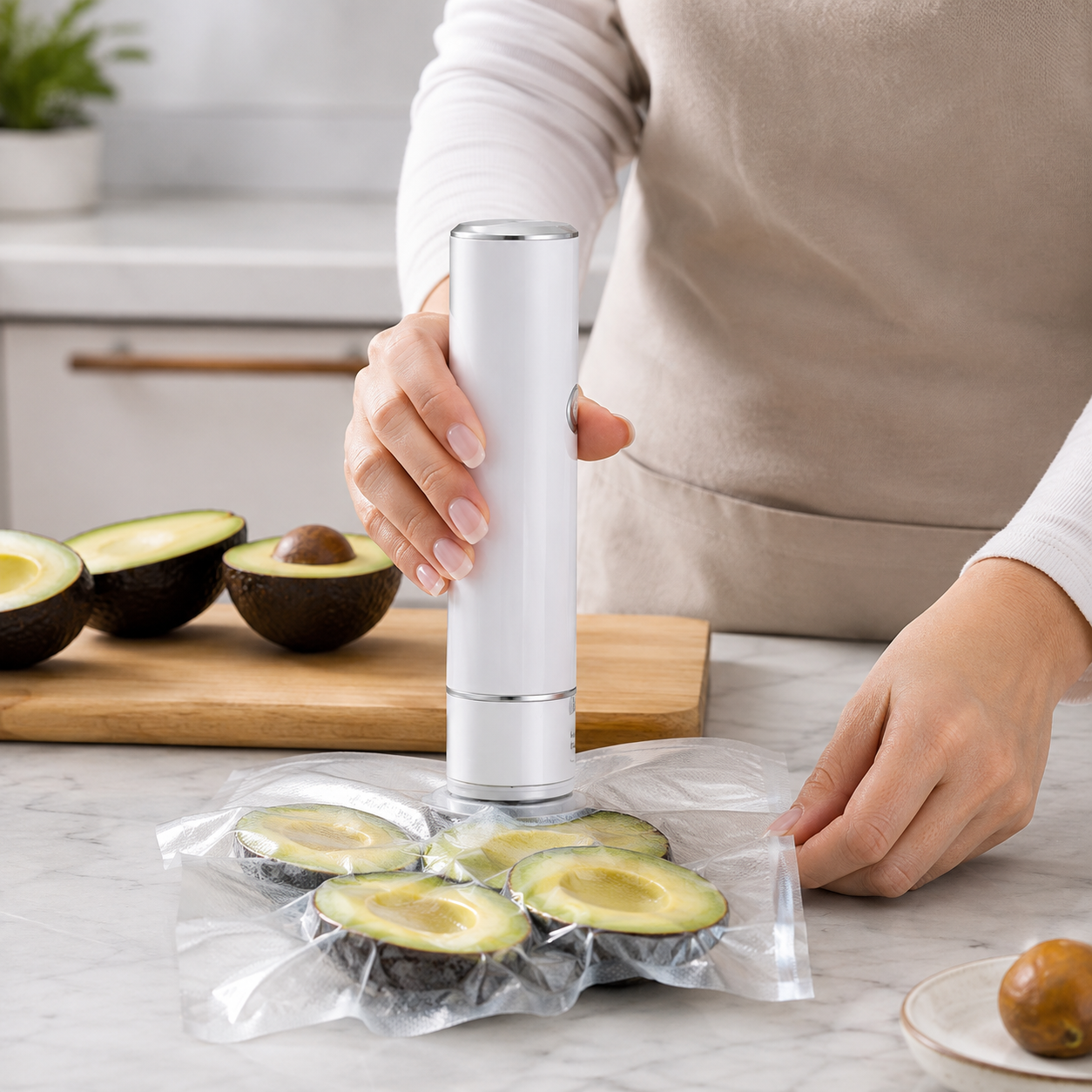 FreshVac™ – Rafmagns tómarúmsdæla fyrir matvæli með 5 pokum
